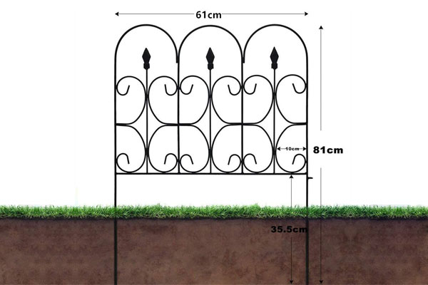 Outdoor kukkapenkki Metal Aidat Barrier paneelit Decor Piketti reunat